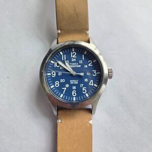 Men's Timex Expedition Scout Leather Strap Watch